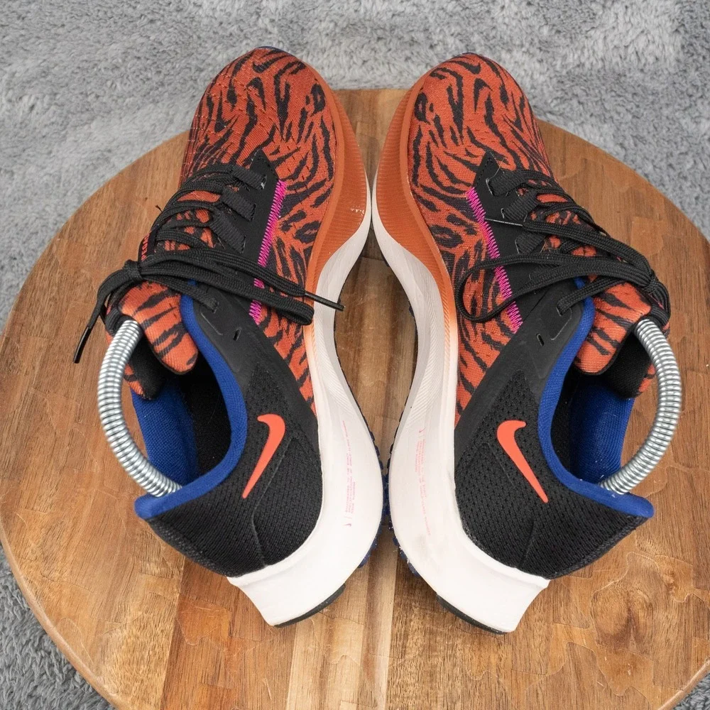 Nike Air Zoom Pegasus 39 Womens Size 9 Orange Black Blue Running Shoes Sneakers